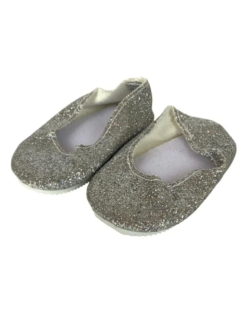 Our Generation 2 Pair Doll Shoes Sparkly Plastic Clogs & Ballet Flats Duo